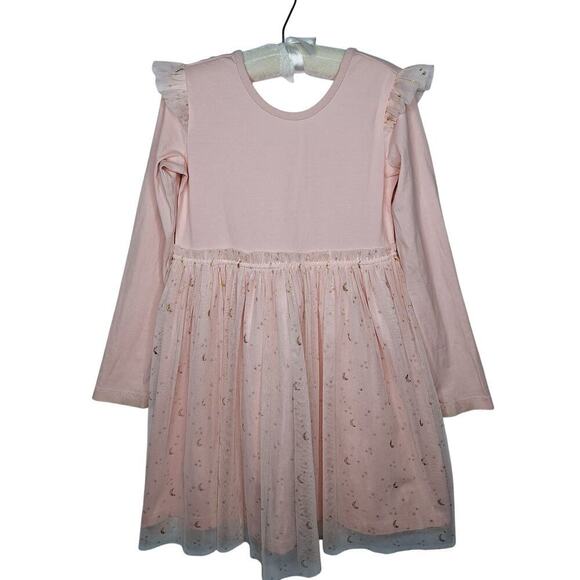 Hanna Andersson Soft Tulle Dress Girls 6-7 120cm Princess Flutter Ballet Pink - Picture 1 of 12